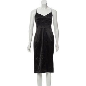 DOLCE & GABBANA Satin Midi Dress